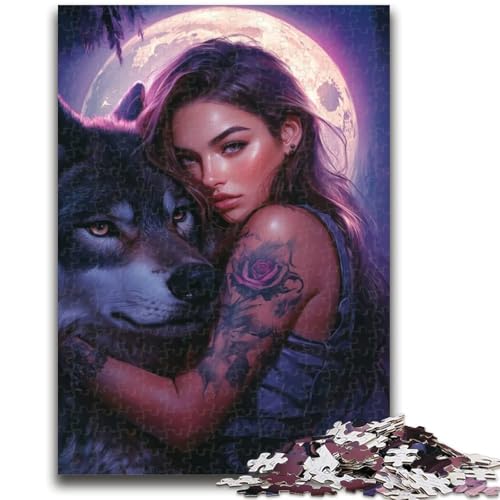 Puzzle 1000 Teile für Erwachsene Der Wolf und das Mädchen für Alter 14 Jahre und älter Familienspiele Weihnachtsspiel Geschenke für Frauen 50x75cm Puzzle 1000 Teile für Erwachsene Der Wolf und das Mädchen für Alter 14 Jahre und älter Familienspiele Weihnachtsspiel Geschenke für Frauen 50x75cm von LYXIANY