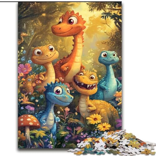 Puzzle 1000 Teile für Erwachsene Dinosaurier, Lernspiele, Heimdekoration, Lernspiel für Geburtstag, Weihnachten, 50x75cm von LYXIANY