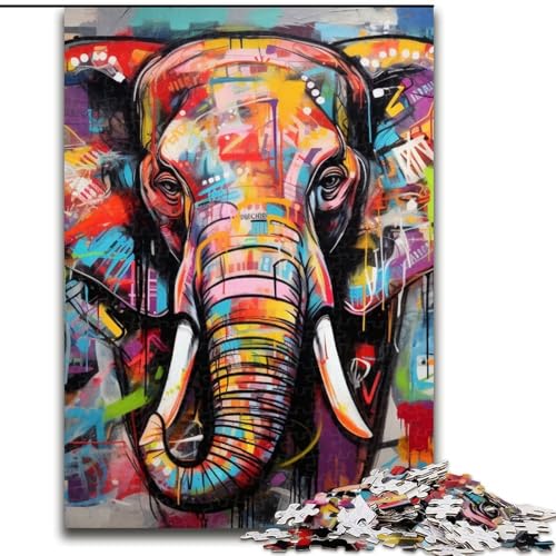 Puzzle 1000 Teile für Erwachsene Elefanten-Puzzle für Erwachsene 50x75cm Denksportaufgabe, Spiel für Erwachsene, interaktive Familienaktivität Puzzle 1000 Teile für Erwachsene Elefanten-Puzzle für Erwachsene 50x75cm Denksportaufgabe, Spiel für Erwachsene, interaktive Familienaktivität von LYXIANY