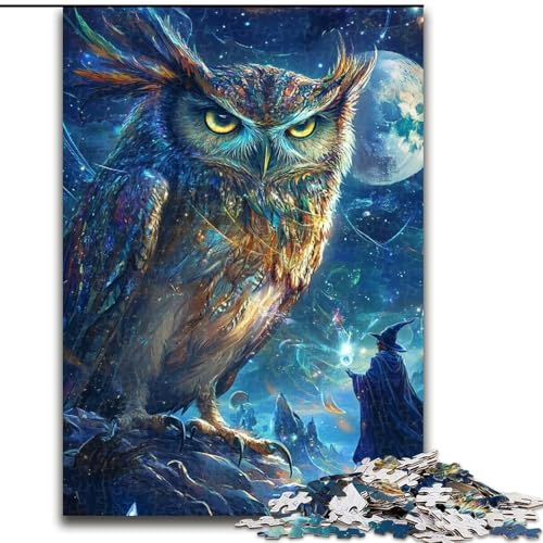 Puzzle 1000 Teile für Erwachsene Eule in der Nacht aus Karton, Kinder ab 14 Jahren, Größe 38x26cm, Denkspiel für Teenager Puzzle 1000 Teile für Erwachsene Eule in der Nacht aus Karton, Kinder ab 14 Jahren, Größe 38x26cm, Denkspiel für Teenager von LYXIANY