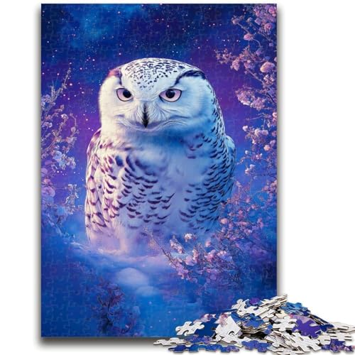 Puzzle 1000 Teile für Erwachsene Eulen-Denkspiel Lernspiel zum Geburtstag, Weihnachten für ab 14 Jahren, 26x38cm von LYXIANY