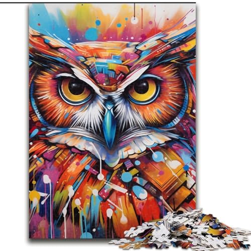 Puzzle 1000 Teile für Erwachsene Eulen-Puzzles für Erwachsene Geburtstagsgeschenkidee, anspruchsvolles Denkspiel 50x75cm Puzzle 1000 Teile für Erwachsene Eulen-Puzzles für Erwachsene Geburtstagsgeschenkidee, anspruchsvolles Denkspiel 50x75cm von LYXIANY