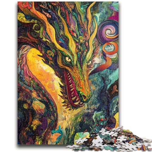 Puzzle 1000 Teile für Erwachsene Fantasy Drache für und ab 14 Jahren Mitmachspiel Weihnachtsspiel Geschenke 26x38cm Puzzle 1000 Teile für Erwachsene Fantasy Drache für und ab 14 Jahren Mitmachspiel Weihnachtsspiel Geschenke 26x38cm von LYXIANY
