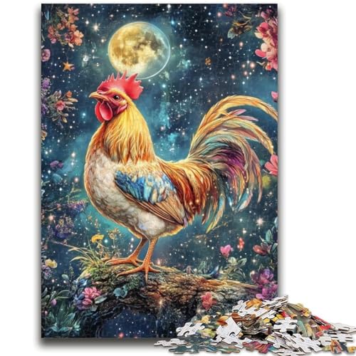 Puzzle 1000 Teile für Erwachsene Hahn unter dem Mond Denkspiel Lernspiel für Geburtstag, Weihnachten für ab 14 Jahre 50x75cm Puzzle 1000 Teile für Erwachsene Hahn unter dem Mond Denkspiel Lernspiel für Geburtstag, Weihnachten für ab 14 Jahre 50x75cm von LYXIANY