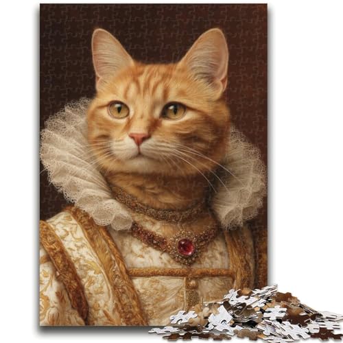 Puzzle 1000 Teile für Erwachsene Katze aus Einer adeligen Familie Entspannungsspiele Lernspiel für Geburtstag, Weihnachten für Kinder ab 14 Jahren, 26x38cm von LYXIANY