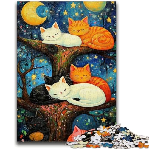 Puzzle 1000 Teile für Erwachsene Katze unter dem Nachthimmel Denkspiel Lernspiel für Geburtstag, Weihnachten für ab 14 Jahre 50x75cm Puzzle 1000 Teile für Erwachsene Katze unter dem Nachthimmel Denkspiel Lernspiel für Geburtstag, Weihnachten für ab 14 Jahre 50x75cm von LYXIANY