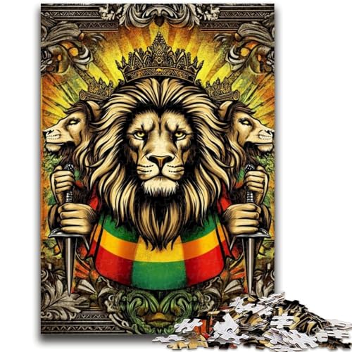 Puzzle 1000 Teile für Erwachsene Löwe für und ab 14 Jahren Mitmachspiel Weihnachtsspiel Geschenke 50x75cm von LYXIANY