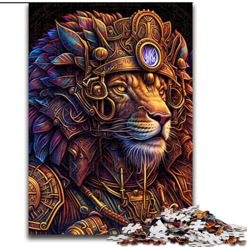 Puzzle 1000 Teile für Erwachsene Löwenkrieger-Puzzle für Erwachsene 26x38cm Denksportaufgabe, Spiel für Erwachsene, interaktive Familienaktivität von LYXIANY