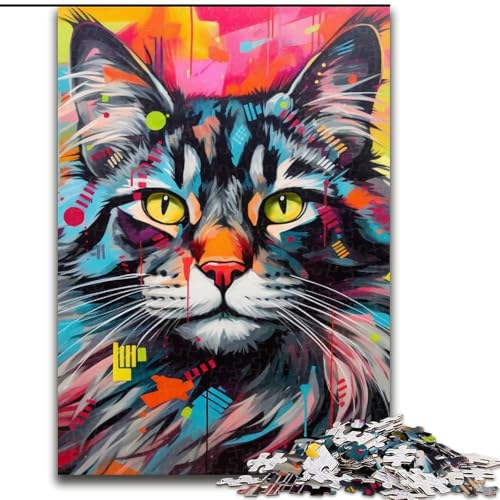 Puzzle 1000 Teile für Erwachsene Maine Coon Puzzle für Erwachsene 50x75cm Denksportaufgabe, Spiel für Erwachsene, interaktive Familienaktivität Puzzle 1000 Teile für Erwachsene Maine Coon Puzzle für Erwachsene 50x75cm Denksportaufgabe, Spiel für Erwachsene, interaktive Familienaktivität von LYXIANY
