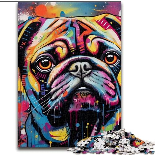 Puzzle 1000 Teile für Erwachsene Mops-Graffiti-Puzzle für Erwachsene 50x75cm Denksportaufgabe, Spiel für Erwachsene, interaktive Familienaktivität Puzzle 1000 Teile für Erwachsene Mops-Graffiti-Puzzle für Erwachsene 50x75cm Denksportaufgabe, Spiel für Erwachsene, interaktive Familienaktivität von LYXIANY