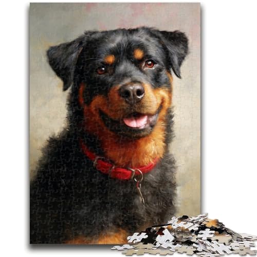 Puzzle 1000 Teile für Erwachsene Rottweiler Denkspiel Lernspiel zum Geburtstag, Weihnachten für ab 14 Jahren 26x38cm Puzzle 1000 Teile für Erwachsene Rottweiler Denkspiel Lernspiel zum Geburtstag, Weihnachten für ab 14 Jahren 26x38cm von LYXIANY