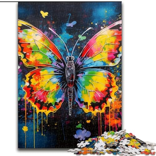 Puzzle 1000 Teile für Erwachsene Schmetterlings-Graffiti-Malerei Puzzles für Erwachsene 26x38cm Denksportaufgabe, Spiel für Erwachsene, interaktive Familienaktivität Puzzle 1000 Teile für Erwachsene Schmetterlings-Graffiti-Malerei Puzzles für Erwachsene 26x38cm Denksportaufgabe, Spiel für Erwachsene, interaktive Familienaktivität von LYXIANY