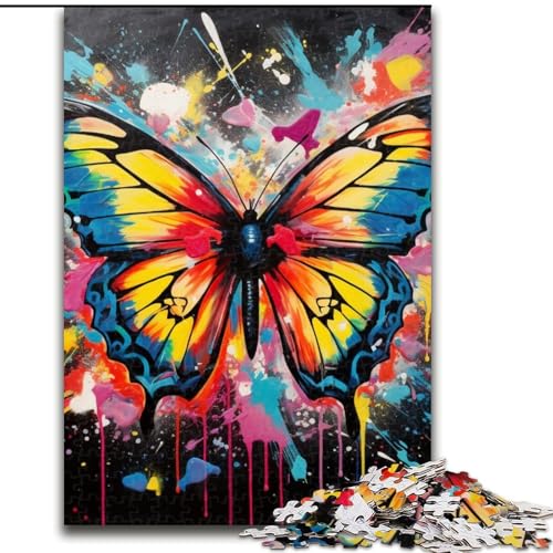 Puzzle 1000 Teile für Erwachsene Schmetterlings-Graffiti-Malerei Puzzles für Erwachsene 50x75cm Denksportaufgabe, Spiel für Erwachsene, interaktive Familienaktivität Puzzle 1000 Teile für Erwachsene Schmetterlings-Graffiti-Malerei Puzzles für Erwachsene 50x75cm Denksportaufgabe, Spiel für Erwachsene, interaktive Familienaktivität von LYXIANY