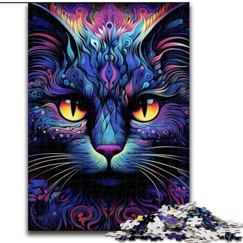 Puzzle 1000 Teile für Erwachsene Schwarze Katze Puzzles für Erwachsene Geburtstagsgeschenkidee, anspruchsvolles Denkspiel 26x38cm Puzzle 1000 Teile für Erwachsene Schwarze Katze Puzzles für Erwachsene Geburtstagsgeschenkidee, anspruchsvolles Denkspiel 26x38cm von LYXIANY