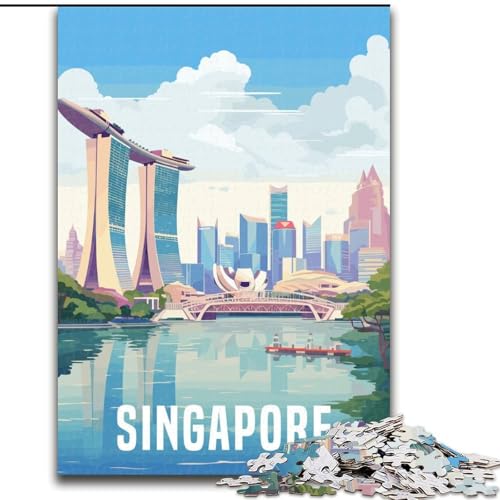 Puzzle 1000 Teile für Erwachsene Singapur, für und ab 14 Jahren Pädagogisches Lernspielzeug Familienspiele Geburtstagsgeschenk 26x38cm Puzzle 1000 Teile für Erwachsene Singapur, für und ab 14 Jahren Pädagogisches Lernspielzeug Familienspiele Geburtstagsgeschenk 26x38cm von LYXIANY