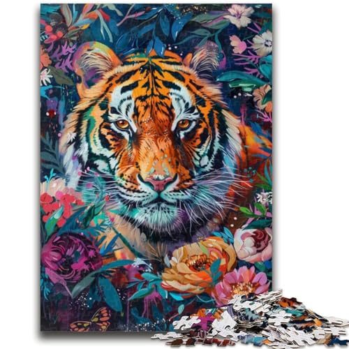 Puzzle 1000 Teile für Erwachsene Tigerblumen für und ab 14 Jahren Mitmachspiel Weihnachtsspiel Geschenke 50x75cm Puzzle 1000 Teile für Erwachsene Tigerblumen für und ab 14 Jahren Mitmachspiel Weihnachtsspiel Geschenke 50x75cm von LYXIANY