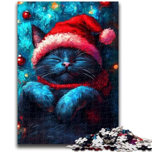 Puzzle 1000 Teile für Erwachsene Weihnachtskatze Denkspiel Lernspiel zum Geburtstag, Weihnachten für ab 14 Jahren 50x75cm Puzzle 1000 Teile für Erwachsene Weihnachtskatze Denkspiel Lernspiel zum Geburtstag, Weihnachten für ab 14 Jahren 50x75cm von LYXIANY