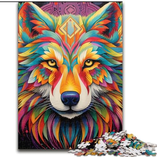 Puzzle 1000 Teile für Erwachsene Wolfspuzzles für Erwachsene Geburtstagsgeschenkidee, anspruchsvolles Denkspiel 26x38cm Puzzle 1000 Teile für Erwachsene Wolfspuzzles für Erwachsene Geburtstagsgeschenkidee, anspruchsvolles Denkspiel 26x38cm von LYXIANY