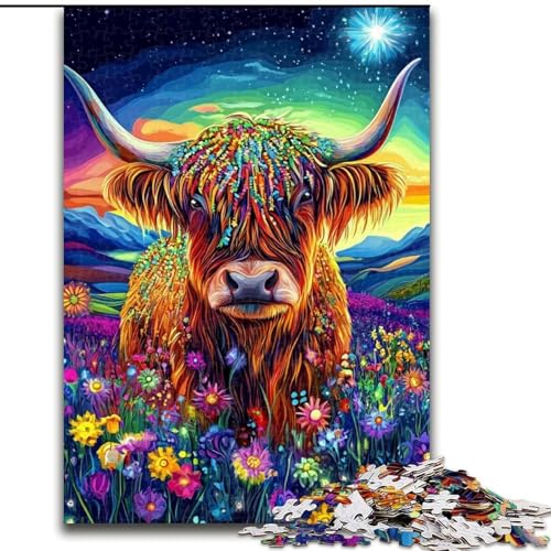 Puzzle 1000 Teile für Erwachsene Yak, Lernspiele, Heimdekoration, Lernspiel für Geburtstag, Weihnachten, 50x75cm von LYXIANY
