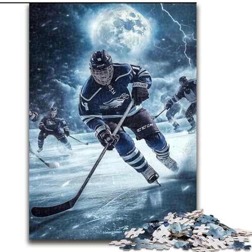 Puzzle 1000 Teile für Erwachsene und Jugendliche, Eishockeyspieler. Anspruchsvoll zu vervollständigen, Aber unterhaltsames und humorvolles Lernspiel zum Geburtstag, 26x38cm Puzzle 1000 Teile für Erwachsene und Jugendliche, Eishockeyspieler. Anspruchsvoll zu vervollständigen, Aber unterhaltsames und humorvolles Lernspiel zum Geburtstag, 26x38cm von LYXIANY