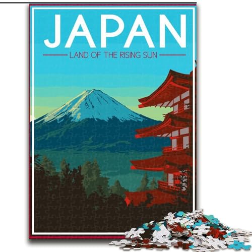 Puzzle 1000 Teile für Erwachsene und Jugendliche, Japan-Reise-Kunst-Montierung, anspruchsvolles Spiel und Familienspiel, Lernspiel zum Geburtstag, Weihnachten, 38x26cm Puzzle 1000 Teile für Erwachsene und Jugendliche, Japan-Reise-Kunst-Montierung, anspruchsvolles Spiel und Familienspiel, Lernspiel zum Geburtstag, Weihnachten, 38x26cm von LYXIANY
