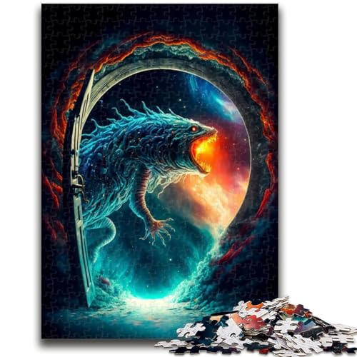 Puzzle 1000 Teile für Erwachsene und Jugendliche, Portal-Monster, Familienspaß mit passendem Poster und Quizblatt, für Kinder ab 14 Jahren, 26x38cm von LYXIANY