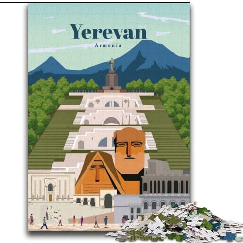 Puzzle 1000 Teile für Erwachsene und Jugendliche, Reise nach Eriwan, anspruchsvolles Spiel und Lernspiel für die ganze Familie zum Geburtstag, Weihnachten, 38x52cm Puzzle 1000 Teile für Erwachsene und Jugendliche, Reise nach Eriwan, anspruchsvolles Spiel und Lernspiel für die ganze Familie zum Geburtstag, Weihnachten, 38x52cm von LYXIANY