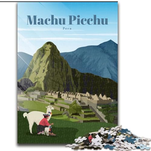 Puzzle 1000 Teile für Erwachsene und Jugendliche, Reise nach Machu Picchu, anspruchsvolles Spiel und Lernspiel für die ganze Familie zum Geburtstag, Weihnachten, 50x75cm Puzzle 1000 Teile für Erwachsene und Jugendliche, Reise nach Machu Picchu, anspruchsvolles Spiel und Lernspiel für die ganze Familie zum Geburtstag, Weihnachten, 50x75cm von LYXIANY