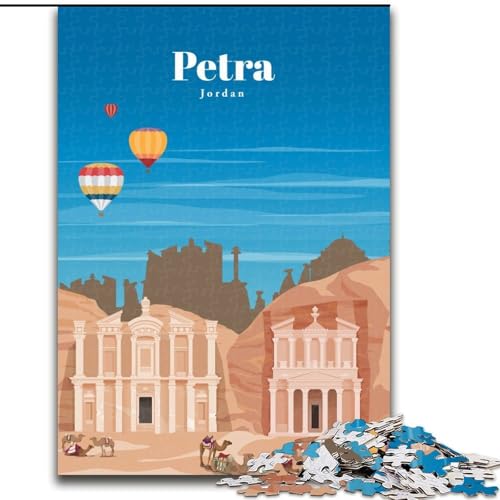 Puzzle 1000 Teile für Erwachsene und Jugendliche, Reise nach Petra, anspruchsvolles Spiel und Lernspiel für die ganze Familie zum Geburtstag, Weihnachten, 38x26cm Puzzle 1000 Teile für Erwachsene und Jugendliche, Reise nach Petra, anspruchsvolles Spiel und Lernspiel für die ganze Familie zum Geburtstag, Weihnachten, 38x26cm von LYXIANY