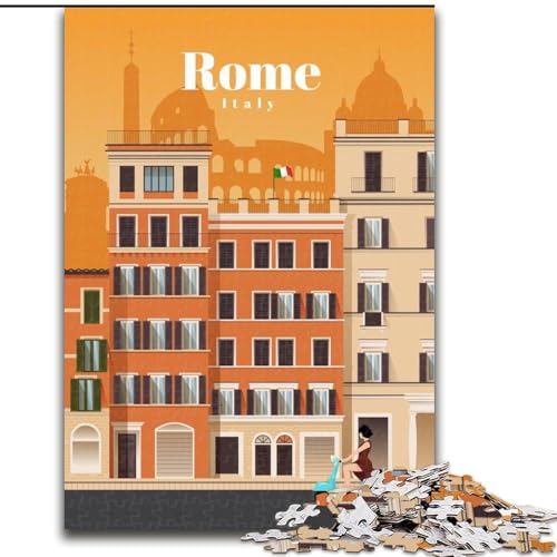 Puzzle 1000 Teile für Erwachsene und Jugendliche, Reise nach Rom, lustige Spiele für die ganze Familie, Aktivitäten für zu Hause, Geburtstagsgeschenk, Reisegeschenke, 38x26cm Puzzle 1000 Teile für Erwachsene und Jugendliche, Reise nach Rom, lustige Spiele für die ganze Familie, Aktivitäten für zu Hause, Geburtstagsgeschenk, Reisegeschenke, 38x26cm von LYXIANY