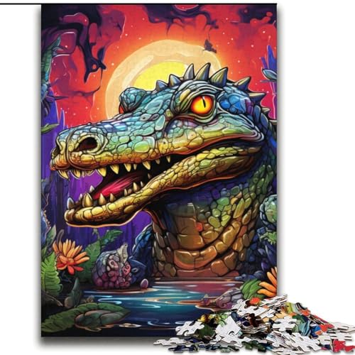 Puzzle 1000 Teile für Erwachsene und Jugendliche, Tier-Nilkrokodile, Lernspielzeug, Spaß bei Aktivitäten zu Hause, Geburtstagsgeschenk, Reisegeschenke, 38x52cm Puzzle 1000 Teile für Erwachsene und Jugendliche, Tier-Nilkrokodile, Lernspielzeug, Spaß bei Aktivitäten zu Hause, Geburtstagsgeschenk, Reisegeschenke, 38x52cm von LYXIANY