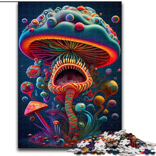 Puzzle 1000 Teile für Erwachsene und Jugendliche, Trippy Mushrooms, lehrreich ganze Familie (Größe 50x75cm) von LYXIANY