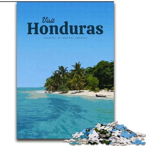 Puzzle 1000 Teile für Erwachsene und Jugendliche, besuchen Sie Honduras, geeignet für Personen ab 14 Jahren, Lernspiele, Wichtelgeschenke, 26x38cm Puzzle 1000 Teile für Erwachsene und Jugendliche, besuchen Sie Honduras, geeignet für Personen ab 14 Jahren, Lernspiele, Wichtelgeschenke, 26x38cm von LYXIANY