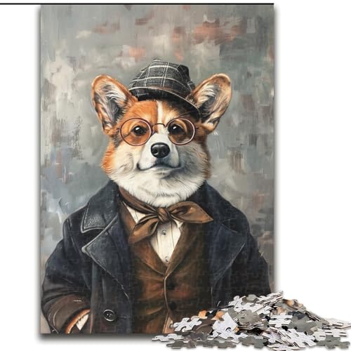 Puzzle 1000 Teile für Erwachsene und Teenager, Shiba Inu, Familienspiel für und einzigartige Heimdekoration und Geschenke für 14-Jährige (Größe 26x38cm) von LYXIANY