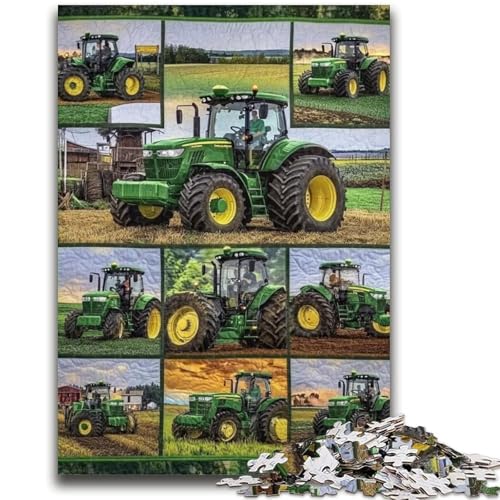 Puzzle 1000 Teile für Jugendliche, Bauernhof-Traktor-Spielzeug, Denkspiel zur Heimdekoration, für Kinder ab 14 Jahren, 26x38cm von LYXIANY