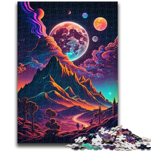 Puzzle 1000 Teile für Jugendliche, Berglandschaft, Spielzeug, Denkspiel zur Heimdekoration, für Kinder ab 14 Jahren, 26x38cm von LYXIANY