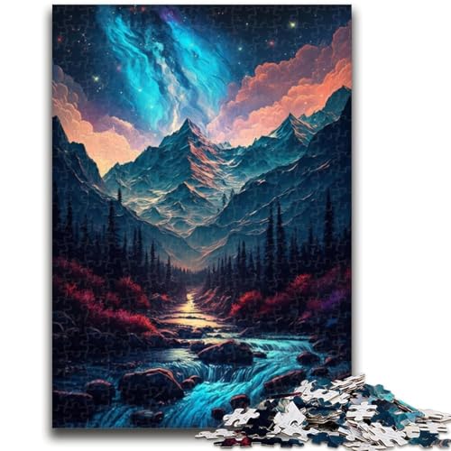 Puzzle 1000 Teile für Jugendliche, Berglandschaftsspielzeug, Denkspiel zur Heimdekoration, für Kinder ab 14 Jahren, 50x75cm von LYXIANY