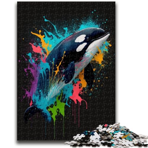 Puzzle 1000 Teile für Jugendliche Blauwal für und ab 14 Jahren Mitmachspiel Weihnachtsspiel Geschenke 38x26cm von LYXIANY