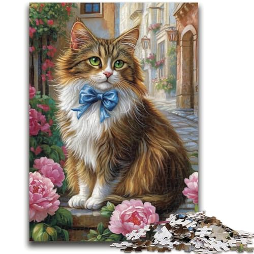 Puzzle 1000 Teile für Jugendliche Blumenkatze für und ab 14 Jahren Mitmachspiel Weihnachtsspiel Geschenke 50x75cm Puzzle 1000 Teile für Jugendliche Blumenkatze für und ab 14 Jahren Mitmachspiel Weihnachtsspiel Geschenke 50x75cm von LYXIANY
