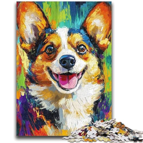 Puzzle 1000 Teile für Jugendliche Corgi Relax Games Lernspiel für Geburtstag, Weihnachten für Kinder ab 14 Jahren 50x75cm von LYXIANY