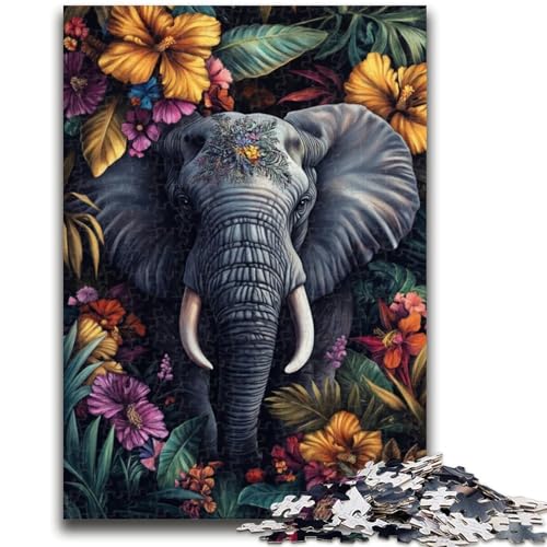 Puzzle 1000 Teile für Jugendliche Elefantenblumen für und ab 14 Jahren Mitmachspiel Weihnachtsspiel Geschenke 50x75cm Puzzle 1000 Teile für Jugendliche Elefantenblumen für und ab 14 Jahren Mitmachspiel Weihnachtsspiel Geschenke 50x75cm von LYXIANY