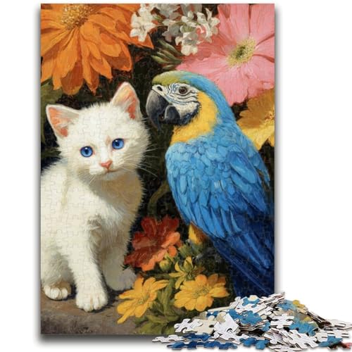 Puzzle 1000 Teile für Jugendliche Katze und Papagei für und ab 14 Jahren Mitmachspiel Weihnachtsspiel Geschenke 50x75cm Puzzle 1000 Teile für Jugendliche Katze und Papagei für und ab 14 Jahren Mitmachspiel Weihnachtsspiel Geschenke 50x75cm von LYXIANY