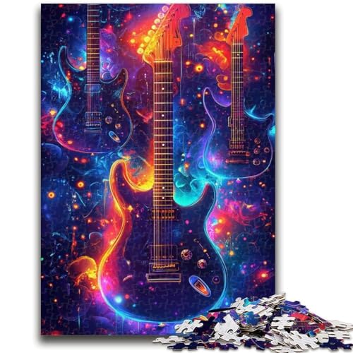 Puzzle 1000 Teile für Jugendliche Neongitarre für und ab 14 Jahren Mitmachspiel Weihnachtsspiel Geschenke 38x26cm Puzzle 1000 Teile für Jugendliche Neongitarre für und ab 14 Jahren Mitmachspiel Weihnachtsspiel Geschenke 38x26cm von LYXIANY