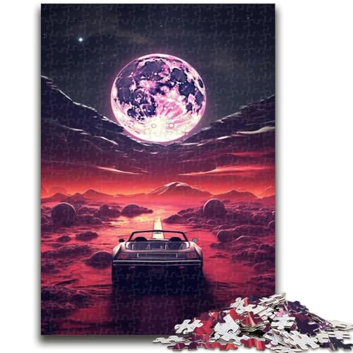 Puzzle 1000 Teile für Teenager, Astronaut, klassisches Auto, Dekomprimieren, intellektuelles Lernspielzeug, perfekte Dekoration, 50x75cm von LYXIANY