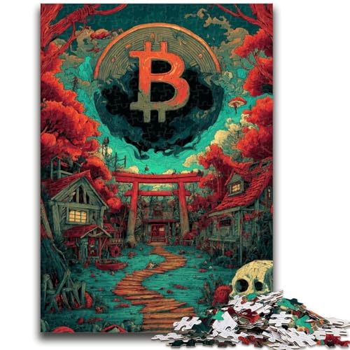 Puzzle 1000 Teile für Teenager, Bitcoin-Spielzeug, Denkspiel zur Heimdekoration, für Kinder ab 14 Jahren, 26x38cm von LYXIANY