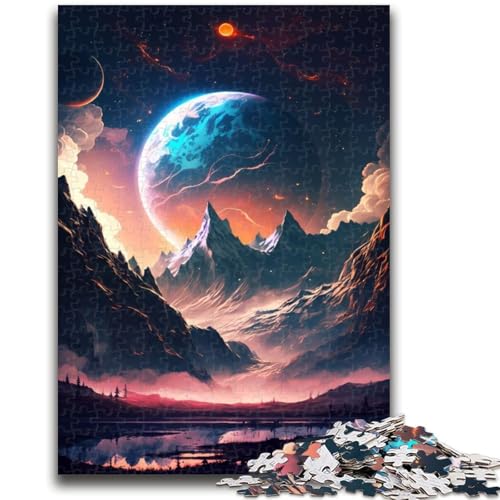 Puzzle 1000 Teile für Teenager, Dawn of The Planet Landscape, für Alter 14+, Quizspiel, Spaß für Zuhause, Aktivitäten, Geburtstagsgeschenk, Reisegeschenke, 50x75cm Puzzle 1000 Teile für Teenager, Dawn of The Planet Landscape, für Alter 14+, Quizspiel, Spaß für Zuhause, Aktivitäten, Geburtstagsgeschenk, Reisegeschenke, 50x75cm von LYXIANY