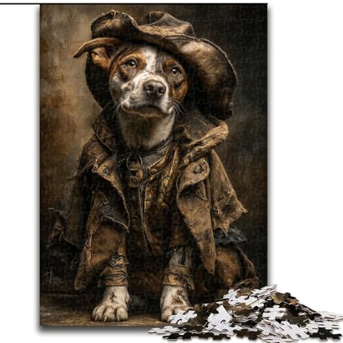 Puzzle 1000 Teile für Teenager, Detektivhund, anspruchsvolles Spiel und Familienspiel, Lernspiel zum Geburtstag, Weihnachten, 38x26cm von LYXIANY