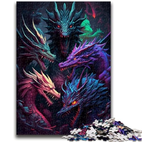 Puzzle 1000 Teile für Teenager, Drachengruppe, ab 14 Jahren, Denksportspiel, Erwachsene und Teenager, 50x75cm Puzzle 1000 Teile für Teenager, Drachengruppe, ab 14 Jahren, Denksportspiel, Erwachsene und Teenager, 50x75cm von LYXIANY