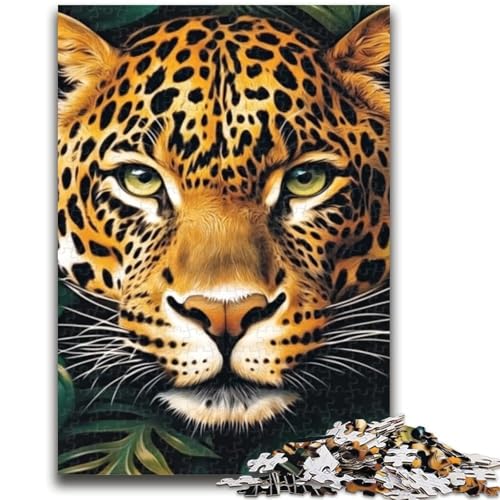 Puzzle 1000 Teile für Teenager, Dschungel-Gepard, ab 14 Jahren, Quizspiel, Spaß für zu Hause, Geburtstagsgeschenk, Reisegeschenk, 26x38cm von LYXIANY