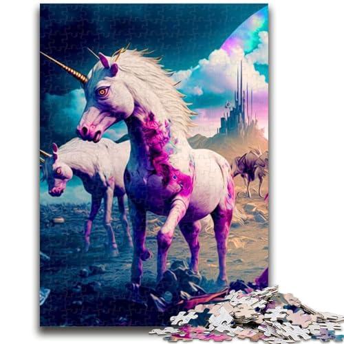 Puzzle 1000 Teile für Teenager, Einhorn. Für Kinder ab 14 Jahren. Quizspiel, Spaß für zu Hause, Geburtstagsgeschenk, Reisegeschenk, 50x75cm von LYXIANY